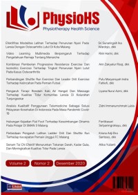 JURNAL FISIOTERAPI : PHYSIOHS PHYSIOTHERAPY HEALTH SCIENCE VOLUME 3, NOMOR 2